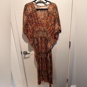 Rujeta Sheth Anthropologie caftan one size maxi